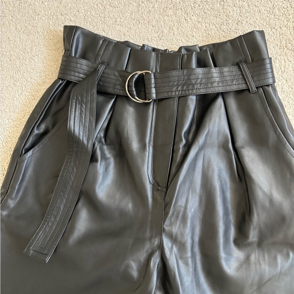 MINKPINK Black Faux Leather Pants